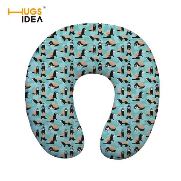 

pillow slow rebound memory foam u shaped travel pillows cute ferrets car flight neck support headrest chair office cushion