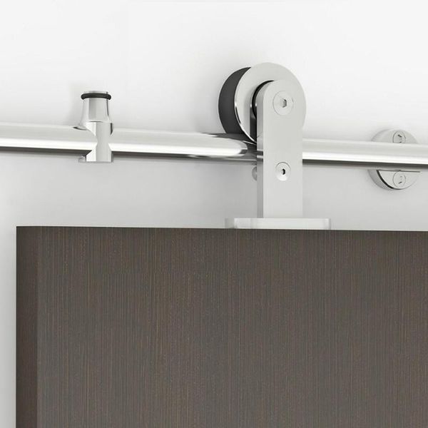 

mount stainless steel interior sliding barn door hardware track kit for wood other