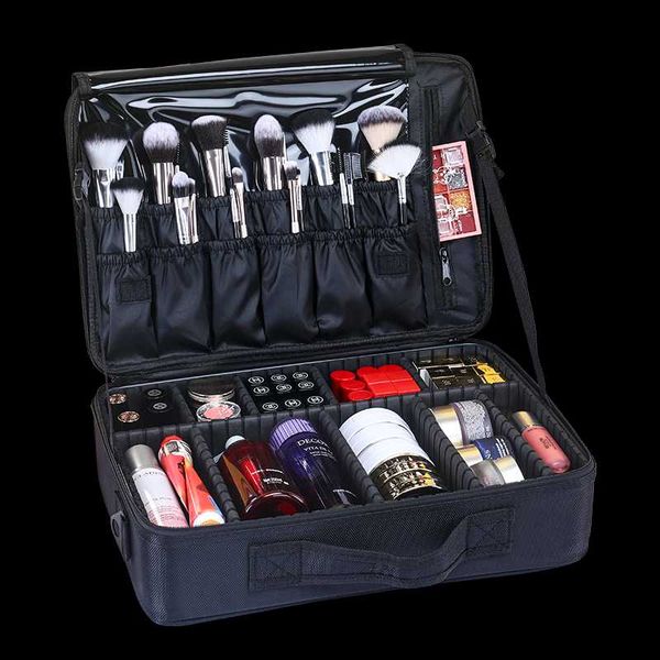 

fashion women cosmetic bag travel makeup professional make up box cosmetics pouch bags beauty case & cases