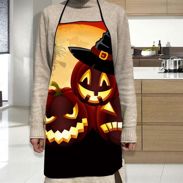 

aprons happy halloween apron oxford cloth waterproof men/women kitchen household cleaning for home and accessories