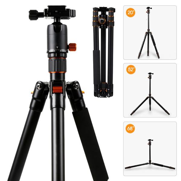 

tripods professional portable camera tripod monopod stand aluminum with ball head for mobile phone slr