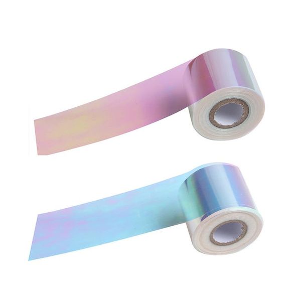 

roll aurora nail glass sticker foils art design decal broken diy manicure decoration mh88 stickers & decals, Black