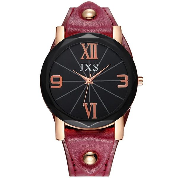 

wristwatches ladies watch black-sided glass-ray roman numerals engraved women men's watches relogio feminino luxo saat bayan*a, Slivery;brown