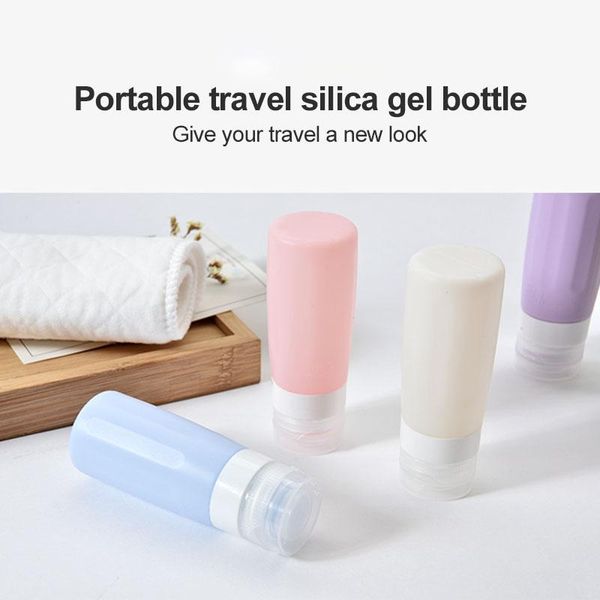 

storage bottles & jars 6 colors silicone bottling travel divided lotion bottle portable household goods kitchen home