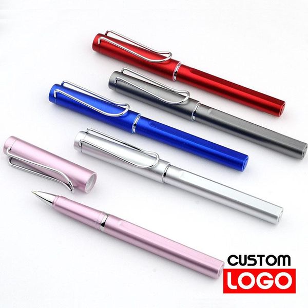 

gel pens colorful paint light u-shaped pen clip metal custom logo text engraving advertising office school stationery wholesale
