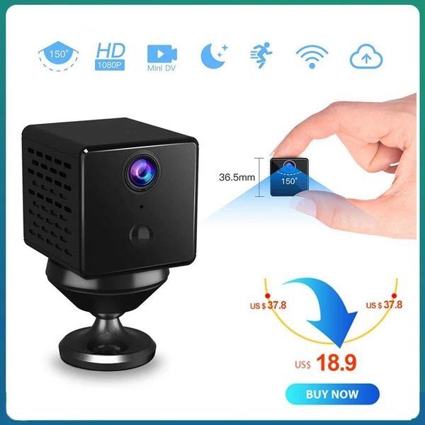 

camera wifi 4g smart mini webcam with pir sensor baby monitor surveillance 1080p camcorders night vision human detection cameras