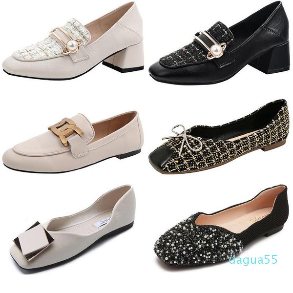 

2021 fashion high heels designer original women party wedding shoes triple black nude
