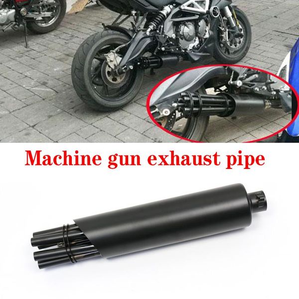 

universal motorcycle exhaust modified pipe rotate style motorbike mufflers street bombing gatling gun system