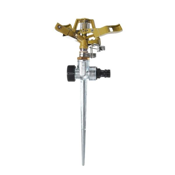 

watering equipments automatic rotating artifact adjustable garden lawn sprinkler gardening irrigation water sprayer metal spike