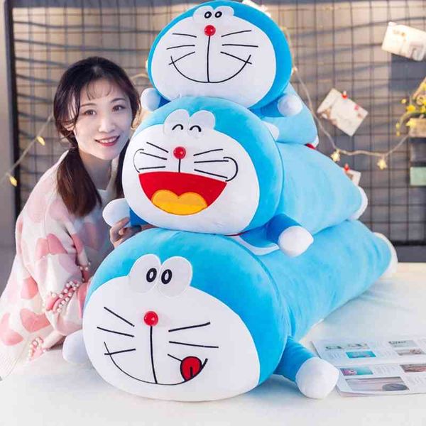 

doraemon doll pillow cute plush toy soft strip robot cat blue fat gift girl