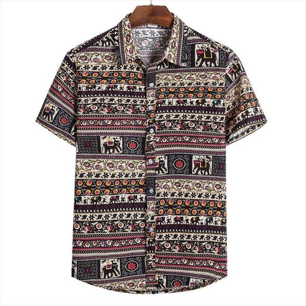 

shirt with short sleeves men polo explosion style stand up collar printed hawaiian floral casual fashion man, White;black