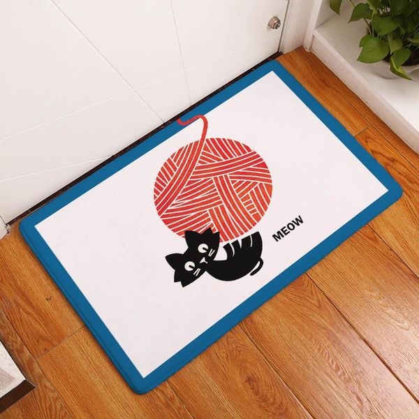 

carpets decoruhome waterproof door matte cartoon nice cat kitchen bedroom decorative staircases home crafts