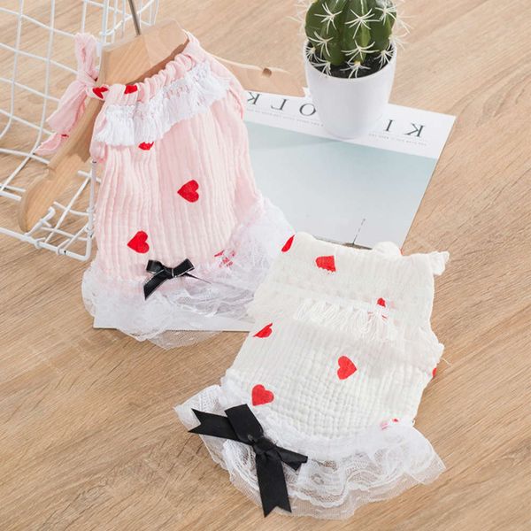

the dog clothes and summer gauze skirt teddy bear small dog spring cat pet clothing