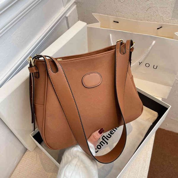 

2022 latest models designer handbags on clearance frosted women's autumn and winter wide shoulder strap tote korean version high-capaci