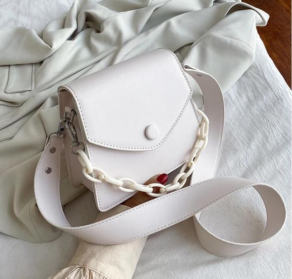 

hbp solid color thick chain small pu leather crossbody bags for women 2021 summer shoulder cross body bag ladies handbags