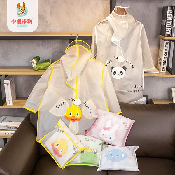 

raincoat xiaolumili girls kindergarten boys transparent children outdoor ponchos pupils s