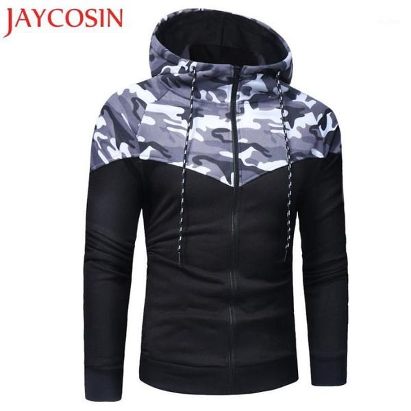 

men's jackets 2021 men jacket camouflage long sleeve print hooded sweatshirt coat outwear drop august 1, Black;brown