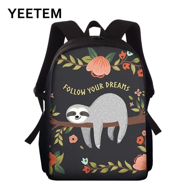 

backpack boolar 15-inch children's school bag cute sloth cartoon european fashion leisure