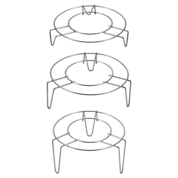 

hooks & rails 3pcs steaming tray multifunction stainless steel cooking pot stands