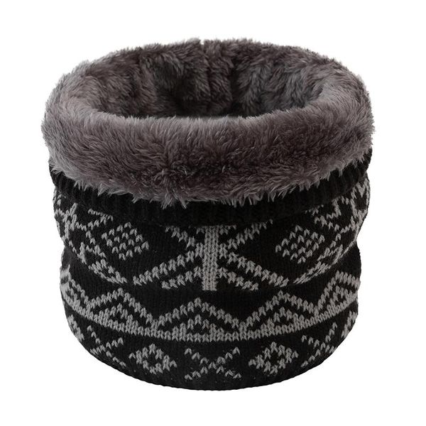 

scarves winter women's print scarf plus velvet men thicken acrylic collar boys girls baby neck, Blue;gray
