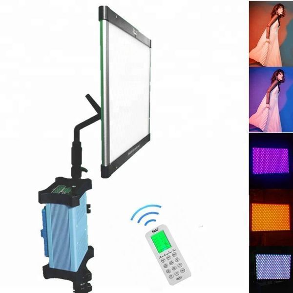 

yidoblo app control folding led light panels video rgb & bio color slim professional pography studio folable lamp flash heads