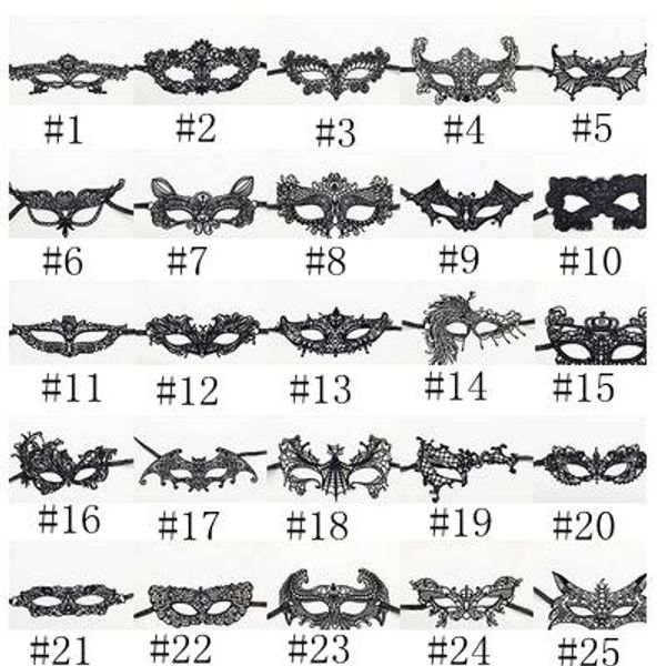 

39 styles halloween party mask lady lace black mask masquerade black cutout blinder fancy dress costume cosplay party props eea1201-15