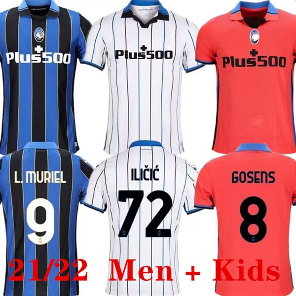 

21 22 atalanta soccer jerseys duvan pasalic 2021 2022 .muriel ilicic football shirt gosens de roon retro malinovskyi miranchuk gomez jersey, Black;yellow
