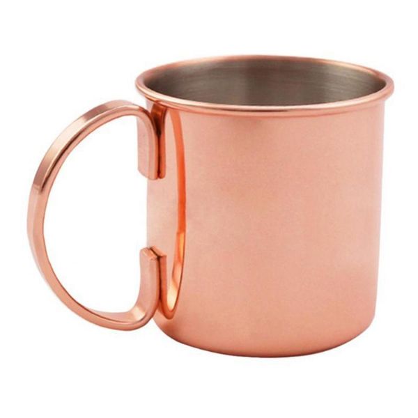 

mugs 500ml stainless steel moscow mule copper mug coffee cup hammered plated beer party drinkware shatterproof bar tool