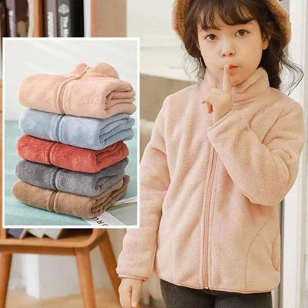 

jackets toddler girl fall clothes autumn warm fleece fur jacket kids boys children's outerwearfall for, Blue;gray