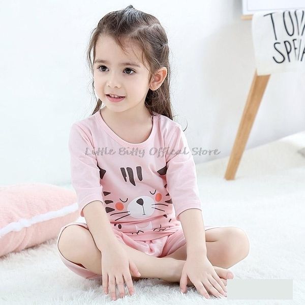 

half sleeve cotton baby boy clothes summer children's clothing sets +shorts 2pcs/set girl 2-11yrs for girls, White