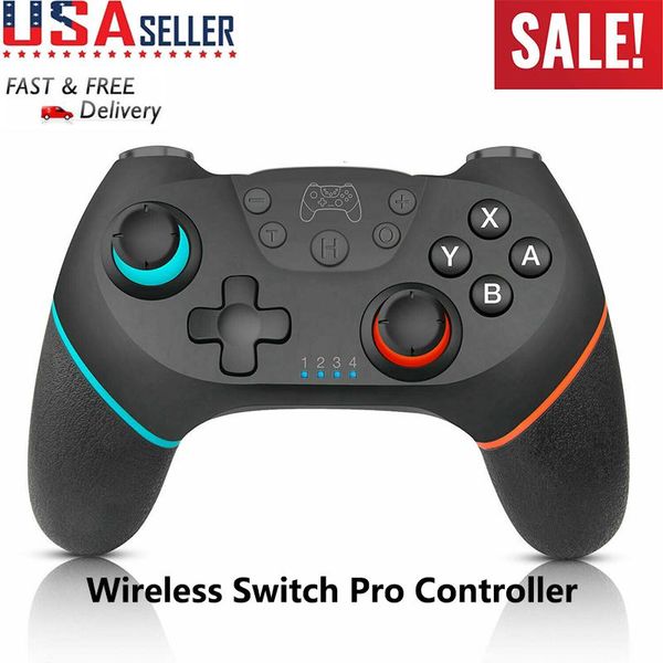

game controllers & joysticks tipvibration wireless pro smart bluetooth controller gamepad joypad remote for switch console