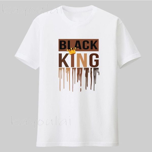 

men's t-shirts 2021 arrivals wholesale black lives matter strong men t shirt melanin proud t-shirt king, White;black