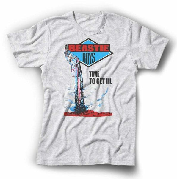 

beastie boys t-shirt time to get ill airplane jet old school hip hop, White;black
