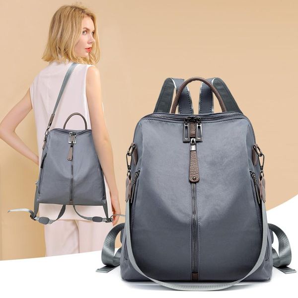 

backpack oxford cloth 2021 high-capacity fashion easy to take dual-use travel shopping small western style women