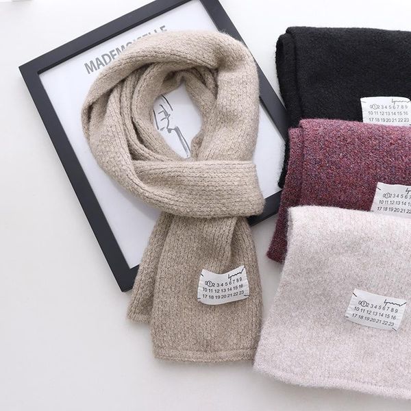 

scarves 2021 arrival women scarf korea style student couples knitting winter warm female, Blue;gray
