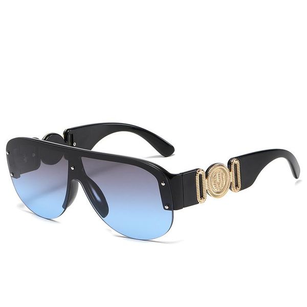 

sunglasses 2021 fashion trend women luxury retro flat sun glasses lady outdoor travel eyewear man driving shades unisex, White;black