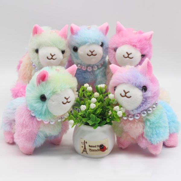 

2021 dhl size 12 cm animal stuffed toy cute alpaca small pendant key button