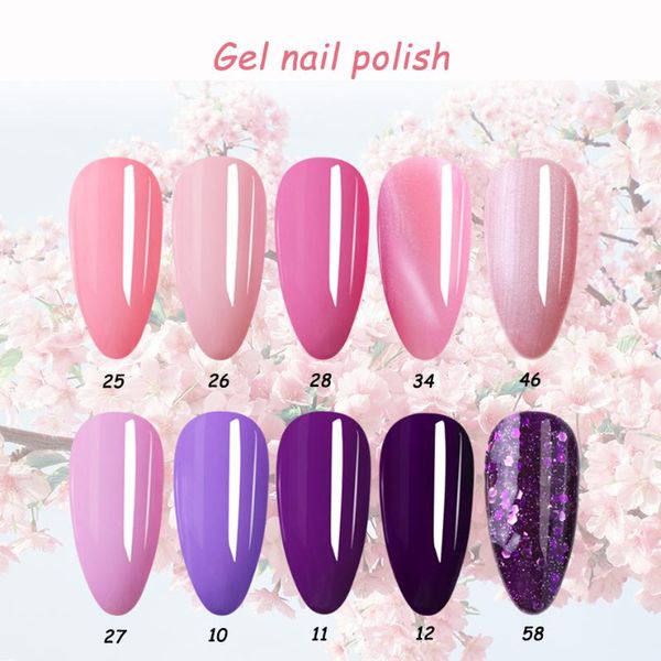 

nail art kits 2021 gel polish color soak off uv for nails cat eye varnish hybrid shinny gellac lacquer manicure base coat