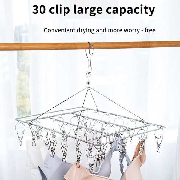 

clips portable socks clothes hanger rack clothespin windproof drying sock holder wardrobe storage cloth organizer hangers & racks