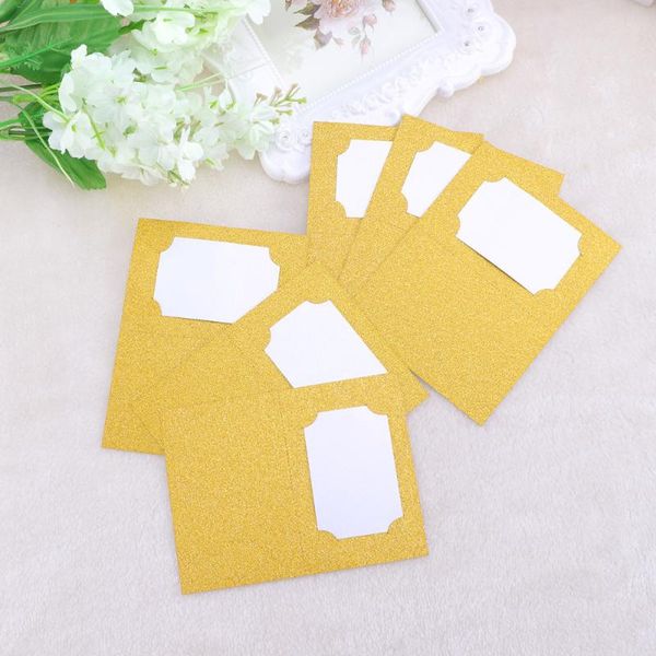 

10pcs golden glitter place cards table name reception for wedding banquet greeting
