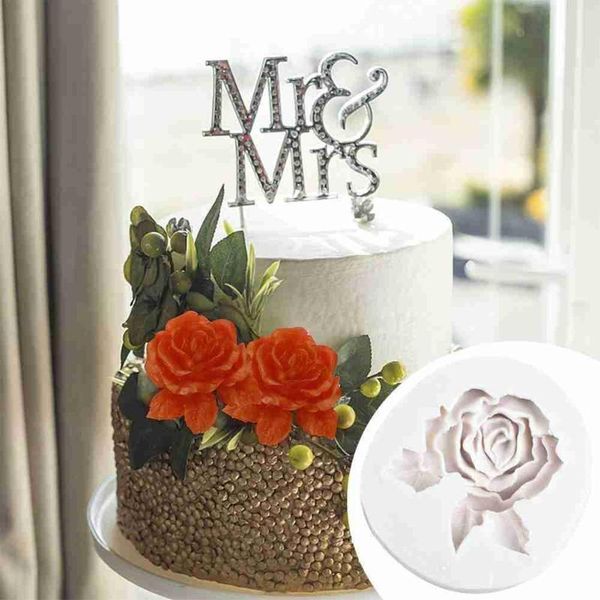 

baking & pastry tools luyou 1pc 3d rose flower cake silicone molds for wedding decorating resin mold kitchen accessories