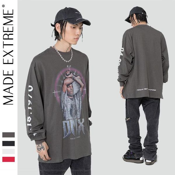 

men's t-shirts madeextreme darkmanx graphic t shirts gothic streetwear tshirt for women hip hop men clothing harajuku tees 2289, White;black