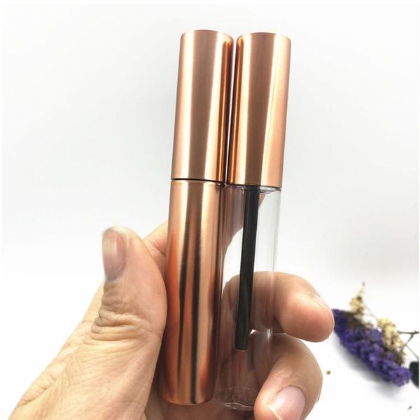 

storage bottles & jars 10/50pcs 10ml empty eyeliner tube rose gold eyelashes tubes mascara bottle makeup cosmetic packing container with bru