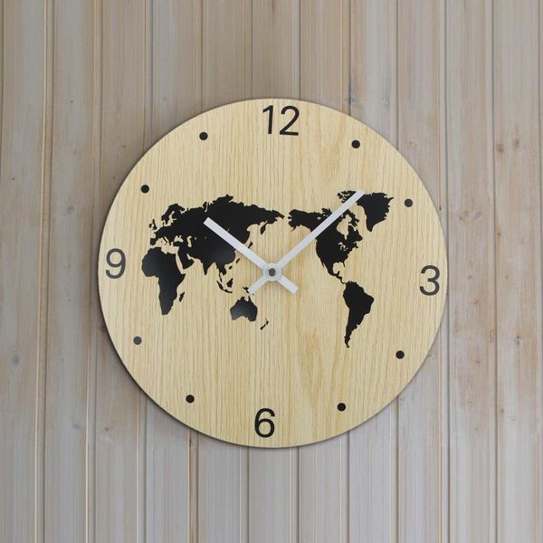 

wall clock wooden clocks numerals hands silent battery operated decorative watch for living room