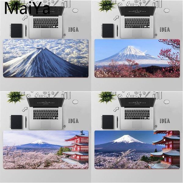 

mouse pads & wrist rests maiya japanese mount fuji durable rubber mat pad large keyboards