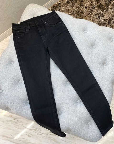 

stretch 2021 fall/winter high-rise black slim-fit velvet jeans women's, Blue