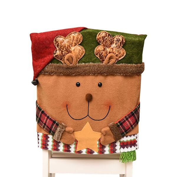 

chair covers wonderful christmas decoration cover, soft flannel fabric santa snowman elk stool mat
