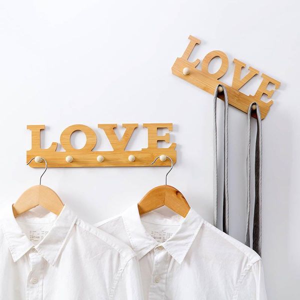 

hooks & rails clothes sticky hangers durable towel self adhesive space-saving door hook wooden portable multifunction