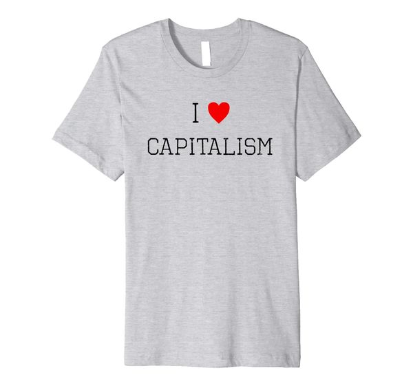 

i heart love capitalism t shirt conservative republican gift, White;black