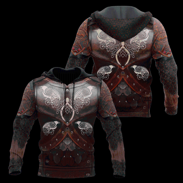 

men's hoodies & sweatshirts viking armor 3d print autumn art hoodie fashion zip 5xl oversized vintage harajuku streetwear sports pull, Black